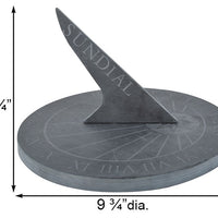 Slate Sundial, Gray, 9.75" dia.