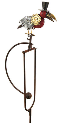 Mechanical Bird w/Top Hat Metal Rocker, 54