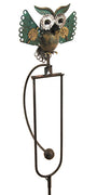 Mechanical Owl in Flight Staked Metal Rocker, 53"H