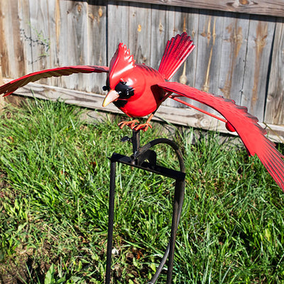 Flying Cardinal Rocker Garden Stake, 53