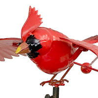 Flying Cardinal Rocker Garden Stake, 53"H