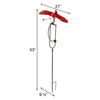 Flying Cardinal Rocker Garden Stake, 53"H