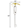 Flying Finch Rocker Garden Stake, 50"H