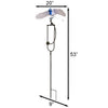 Flying Blue Jay Rocker Garden Stake, 53"H