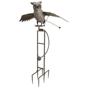 GIANT Flying Owl Staked Metal Rocker, 84"H