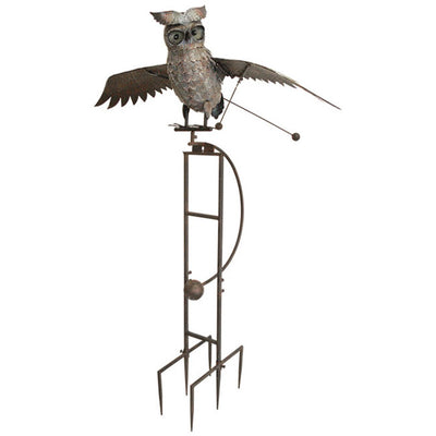 GIANT Flying Owl Staked Metal Rocker, 84