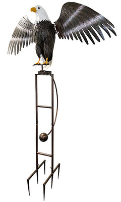 GIANT Bald Eagle Staked Metal Rocker, 89