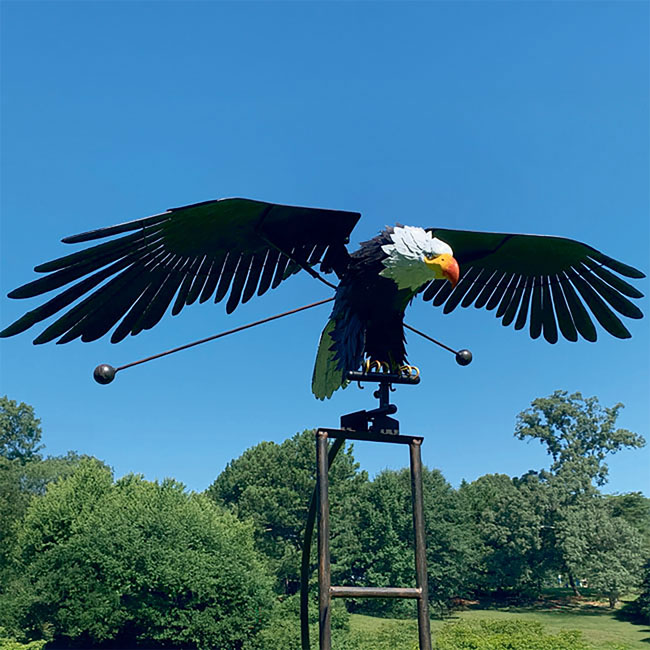 GIANT Flying Eagle Rocker Garden Stake, 84