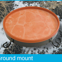 Farm Innovators 3-IN-1 Heated Bird Bath, Terra Cotta / Black