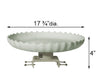 Farm Innovators Decorative Scalloped Bird Bath with Deck Mount