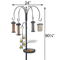 Premium Wild Bird Feeding Station Kit, Black, 7'6"