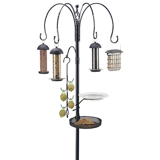 Premium Wild Bird Feeding Station Kit, Black, 7'6"