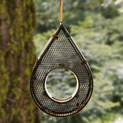 Mesh Raindrop Bird Feeder, Polished Copper