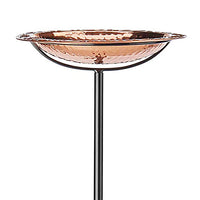 Copper Bird Bath with Garden Pole