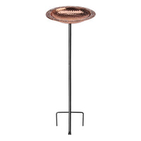 Copper Bird Bath with Garden Pole