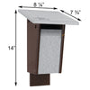 Recycled Plastic Sparrow Resistant Bluebird House