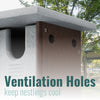 Recycled Plastic Sparrow Resistant Bluebird House