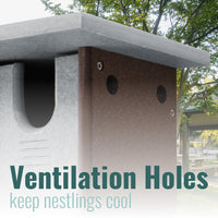 Recycled Plastic Sparrow Resistant Bluebird House