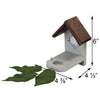 Recycled Plastic Hummingbird Nest, Brown and Gray