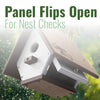Recycled Plastic Hanging Wren House, Brown & Gray