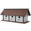 Recycled Plastic Triple Wren House, Horizontal