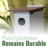 Recycled Plastic Wood Duck House, Brown and Gray