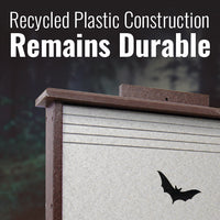 Recycled Plastic Triple Cell Bat House, 40 bats