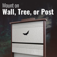 Recycled Plastic Triple Cell Bat House, 40 bats