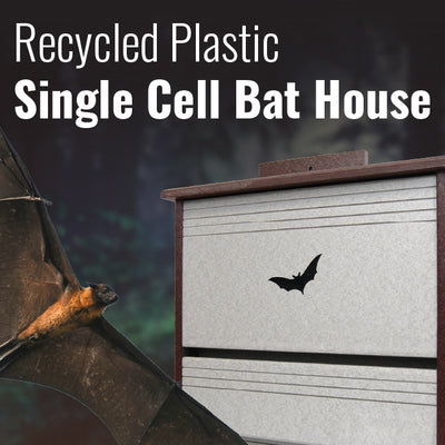Recycled Plastic Single Cell Bat House, 20 bats