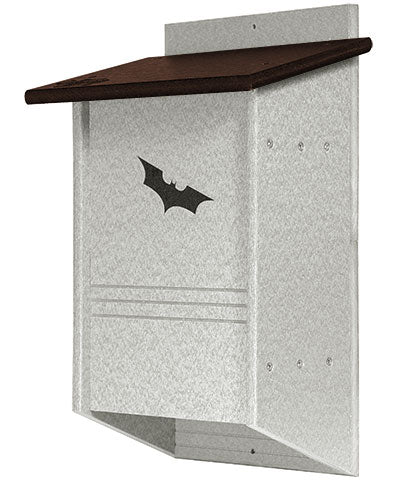 Amish Made Recycled Plastic Triple Cell Bat House, 40 bats