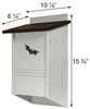 Amish Made Recycled Plastic Triple Cell Bat House, 40 bats