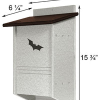 Amish Made Recycled Plastic Triple Cell Bat House, 40 bats