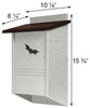Recycled Plastic Triple Chamber Bat House, 40 bats - BirdHousesAndBaths.com
