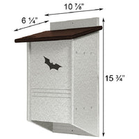 Recycled Plastic Triple Cell Bat House, 40 bats