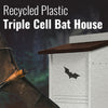 Recycled Plastic Triple Cell Bat House, 40 bats