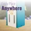 Recycled Plastic Butterfly House, White and Teal