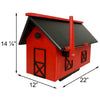 Recycled Plastic Mailbox, Black and Red