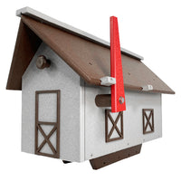 Recycled Plastic Mailbox, Brown and Gray