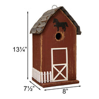 Summitville Stable Bird House, Red
