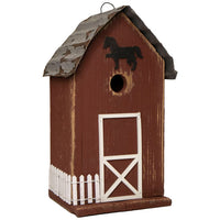 Summitville Stable Bird House, Red