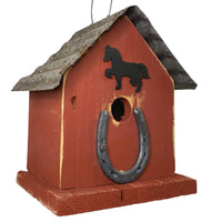 Huntington Horseshoe Bird House, Red