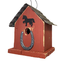 Huntington Horseshoe Bird House, Red