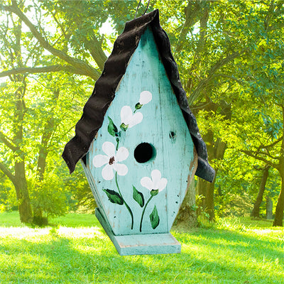 A-Frame Wren House, Teal
