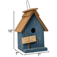 Nestle Inn Bird House, Blue