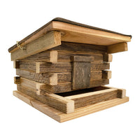 Franklin Log Cabin Feeder - BirdHousesAndBaths.com