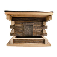 Franklin Log Cabin Feeder - BirdHousesAndBaths.com