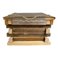 Franklin Log Cabin Feeder - BirdHousesAndBaths.com