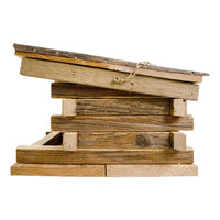 Franklin Log Cabin Feeder - BirdHousesAndBaths.com