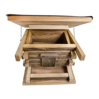 Franklin Log Cabin Feeder - BirdHousesAndBaths.com