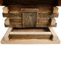 Franklin Log Cabin Feeder - BirdHousesAndBaths.com